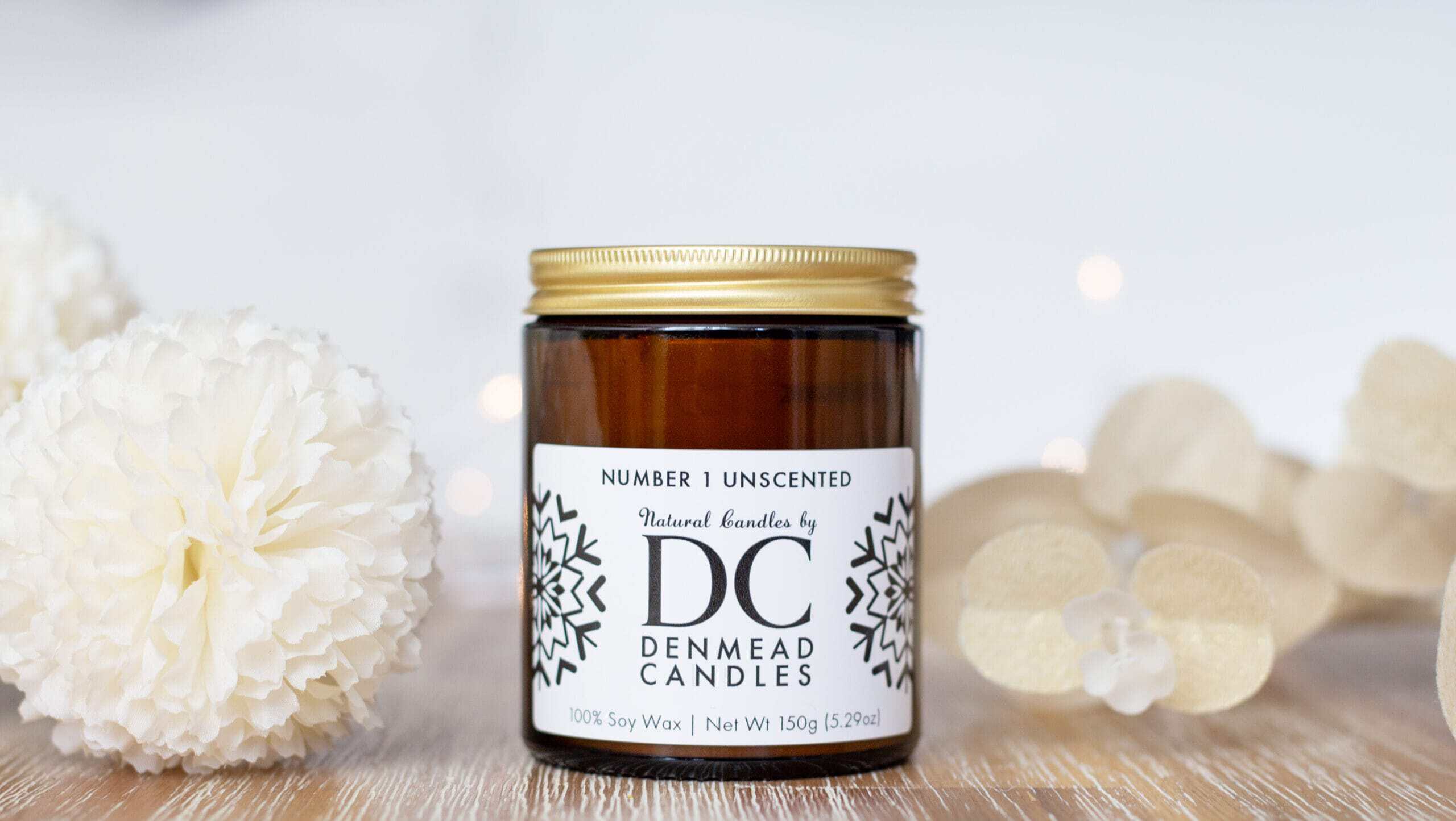 number 1 unscented soy candle